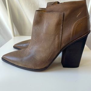 Kenneth Cole Brown Leather Booties